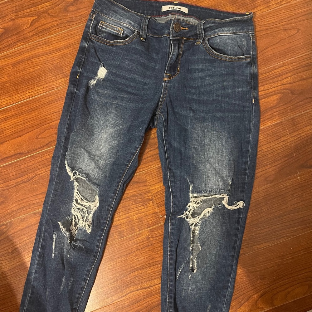 Distressed Refuge Jeans (stretchy/comfort fit)